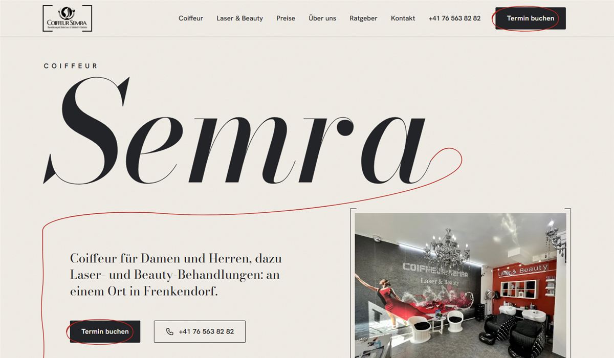 Screenshot Coiffeur Semra